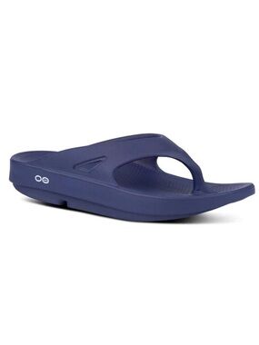 NEW OOFOS Ooriginal flip flops sandal navy blue size M 8 / W 10 / EU 41